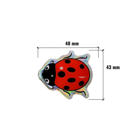 Süßer 3D Marienkäfer Aufkleber | Glänzend & Einzigartig