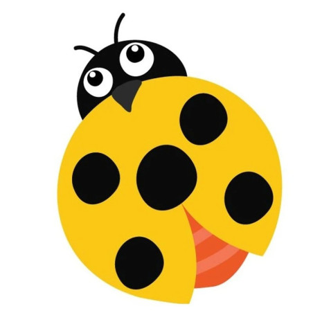 Gelber Marienkäfer Aufkleber - Einzigartiger & Lustiger Sticker