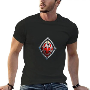 Marienkäfer T-Shirt für Herren | 'Schutzwappen' Glücksbringer