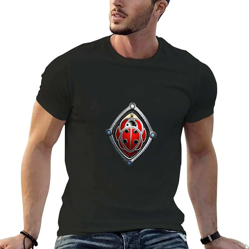Marienkäfer T-Shirt für Herren | 'Schutzwappen' Glücksbringer