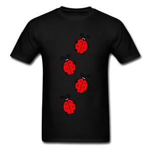 Marienkäfer T-Shirt für Damen & Herren | Glücksbringer Shirt