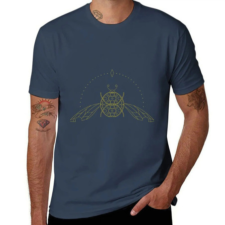 Marienkäfer T-Shirt "Heilige Geometrie" – Eleganz & Symbolik
