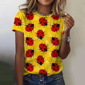 Marienkäfer T-Shirt "Frühlingsgelb" – Frische & gute Laune