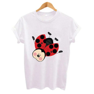 Marienkäfer T-Shirt Damen 'Kleines Glück' | Süß & 100% Baumwolle