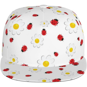 Kappe mit Marienkäfer & Gänseblümchen | Süßes Geschenk