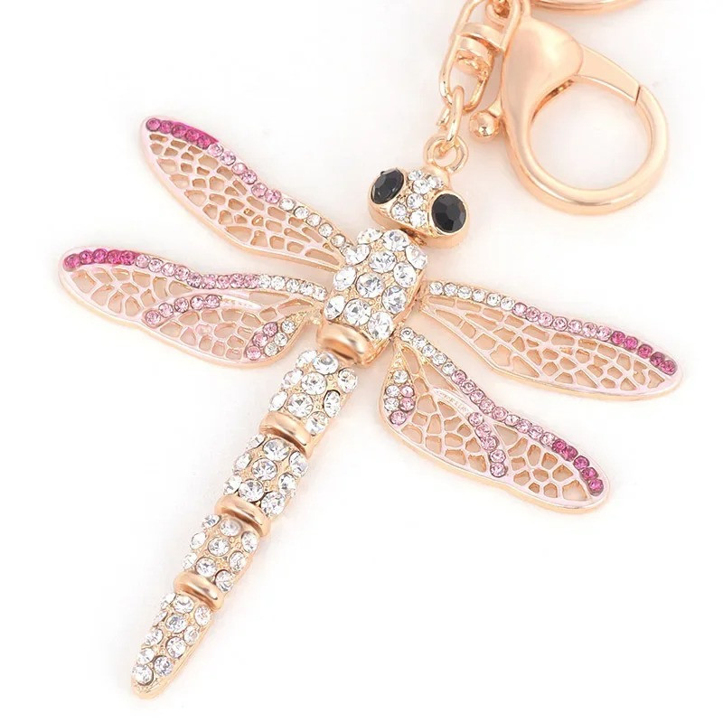 Schlüsselanhänger Libelle 'Sommertau' - Elegant & mit Strass