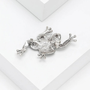 Frosch Brosche mit Abalone-Perlmutt | Symbolischer Schmuck