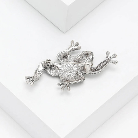 Frosch Brosche mit Abalone-Perlmutt | Symbolischer Schmuck