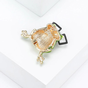 Froschbrosche „Intello-Schick“ – Eleganz & Originalität