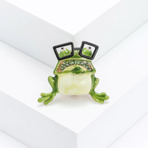 Froschbrosche „Intello-Schick“ – Eleganz & Originalität