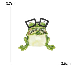 Froschbrosche „Intello-Schick“ – Eleganz & Originalität