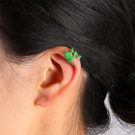 Frosch Ohrringe Smaragdgrün | Süßes Geschenk für Frauen