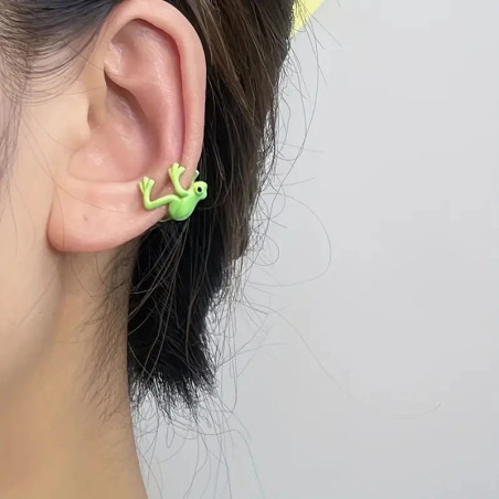 Frosch Ohrringe Smaragdgrün | Süßes Geschenk für Frauen