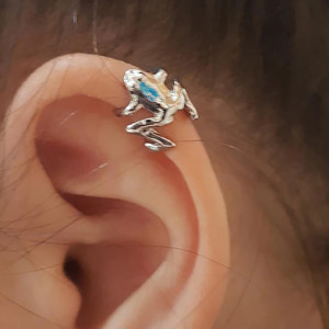 Frosch Ear Cuff Ohrring Silber | Einzigartiges Geschenk für Frauen
