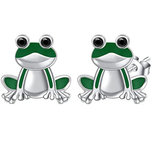 Lustige Frosch Ohrringe | Süßer Tierschmuck als Geschenkidee
