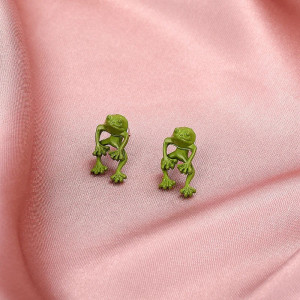 Lustige Frosch Ohrringe Laubfrosch - Einzigartiger Schmuck