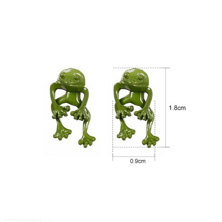 Lustige Frosch Ohrringe Laubfrosch - Einzigartiger Schmuck