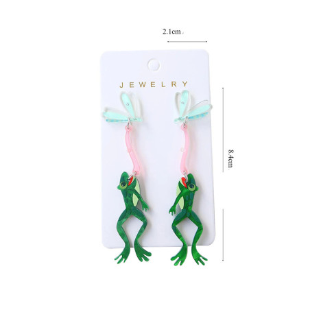 Ohrringe Springender Frosch - Leichter & Origineller Schmuck