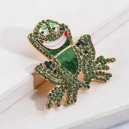 Süße Frosch Ohrringe mit Strass | Einzigartige Geschenkidee