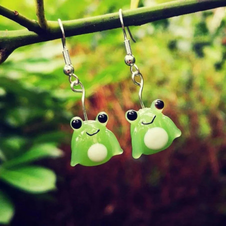 Frosch Ohrringe "Waldgeflüster" - Süßer & Einzigartiger Schmuck