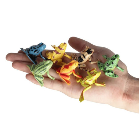 12er-Set realistische Mini-Frösche - Lernspielzeug & Deko