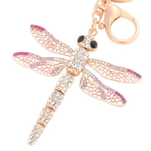 Schlüsselanhänger Libelle 'Meeresbrise' | Eleganz mit Strass