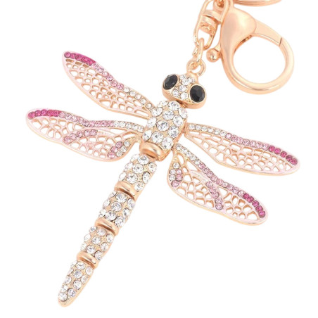 Schlüsselanhänger Libelle 'Meeresbrise' | Eleganz mit Strass