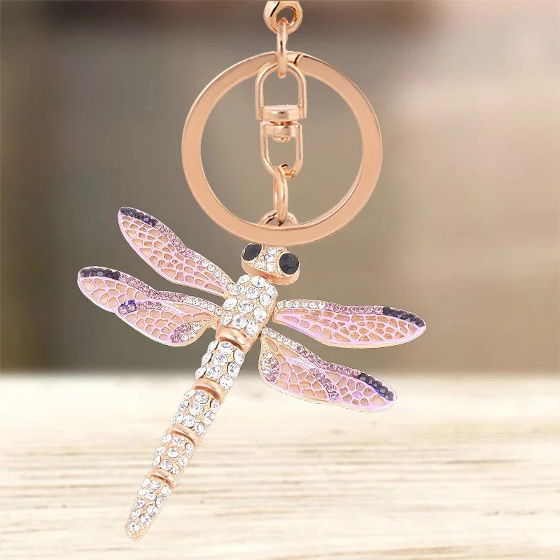 Schlüsselanhänger Libelle 'Meeresbrise' | Eleganz mit Strass