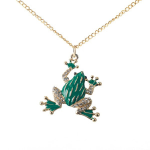 Funkelnde Frosch Halskette | Süßer Schmuck & Geschenkidee