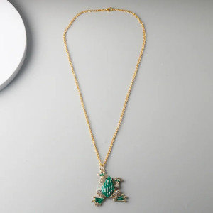 Funkelnde Frosch Halskette | Süßer Schmuck & Geschenkidee