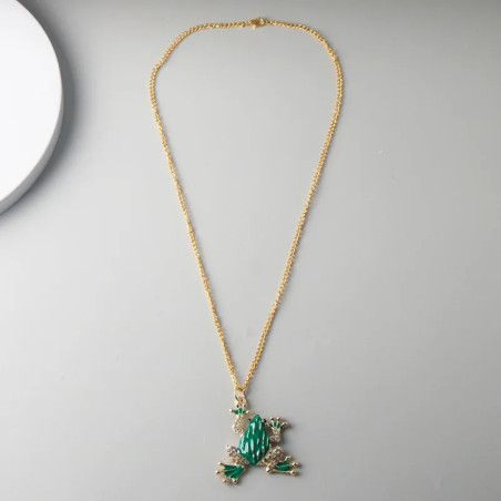 Funkelnde Frosch Halskette | Süßer Schmuck & Geschenkidee