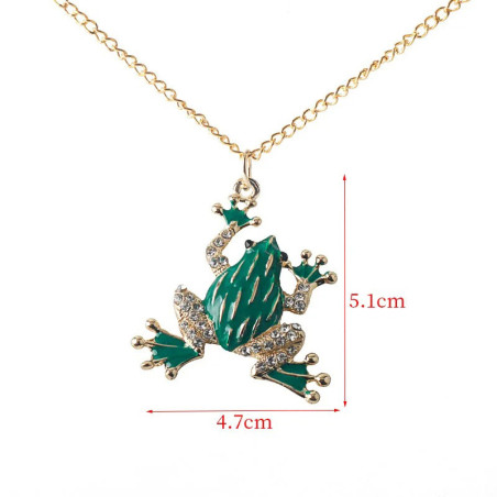 Funkelnde Frosch Halskette | Süßer Schmuck & Geschenkidee