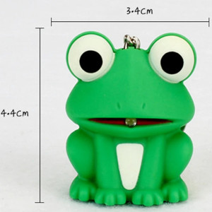 Frosch Schlüsselanhänger "Leuchtendes Quaken" mit Sound & Licht