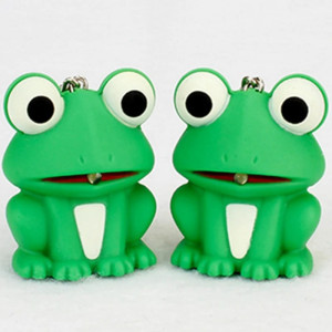Frosch Schlüsselanhänger "Leuchtendes Quaken" mit Sound & Licht