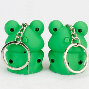 Frosch Schlüsselanhänger "Leuchtendes Quaken" mit Sound & Licht