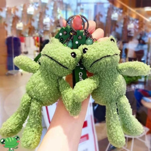 Frosch Schlüsselanhänger „Kuschelweicher Begleiter“ – Süß & Flauschig