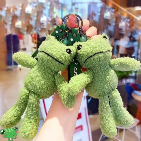 Frosch Schlüsselanhänger „Kuschelweicher Begleiter“ – Süß & Flauschig
