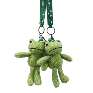 Frosch Schlüsselanhänger „Kuschelweicher Begleiter“ – Süß & Flauschig