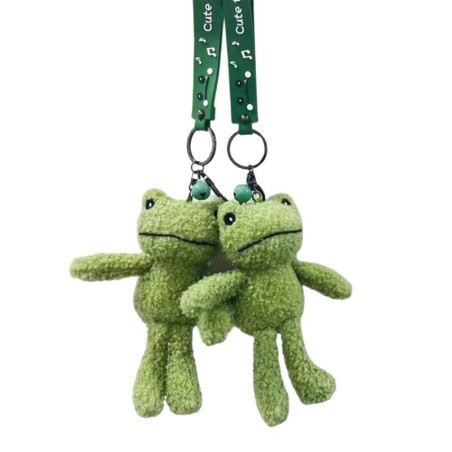 Frosch Schlüsselanhänger „Kuschelweicher Begleiter“ – Süß & Flauschig