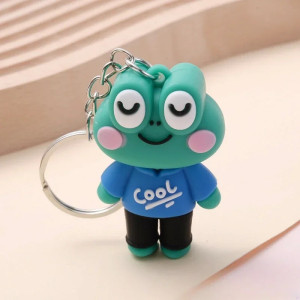 Frosch Schlüsselanhänger 'Cooles Blau' – Süß & Originell