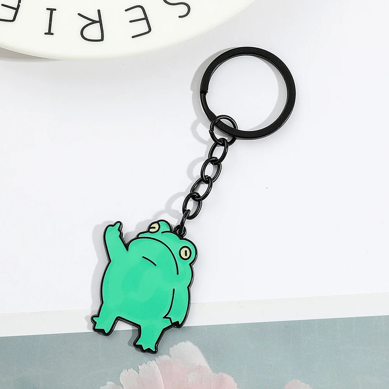 Schlüsselanhänger Frosch mit Geste – Lustiges & ironisches Geschenk