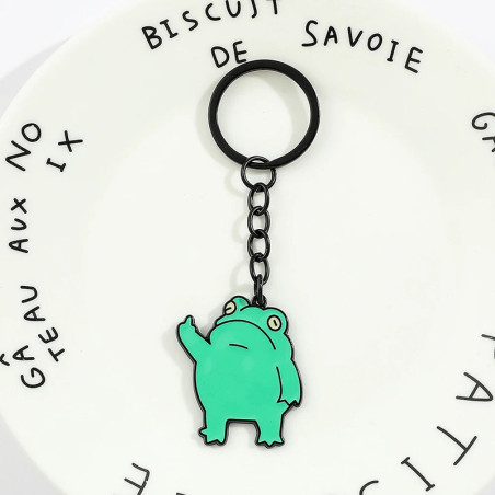 Schlüsselanhänger Frosch mit Geste – Lustiges & ironisches Geschenk