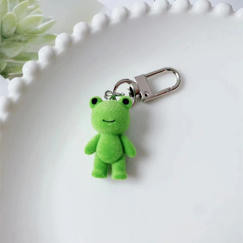 Frosch Schlüsselanhänger aus Plüsch | Süße Geschenkidee