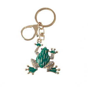 Schlüsselanhänger Frosch "Smaragdglanz" – Süßes & elegantes Geschenk
