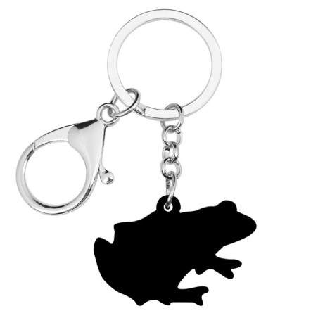Realistischer Frosch Schlüsselanhänger – Natur-Accessoire aus Harz