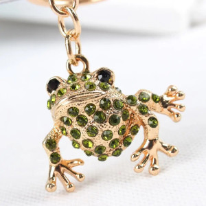 Smaragd-Frosch Anhänger – Charmanter vergoldeter Schmuck