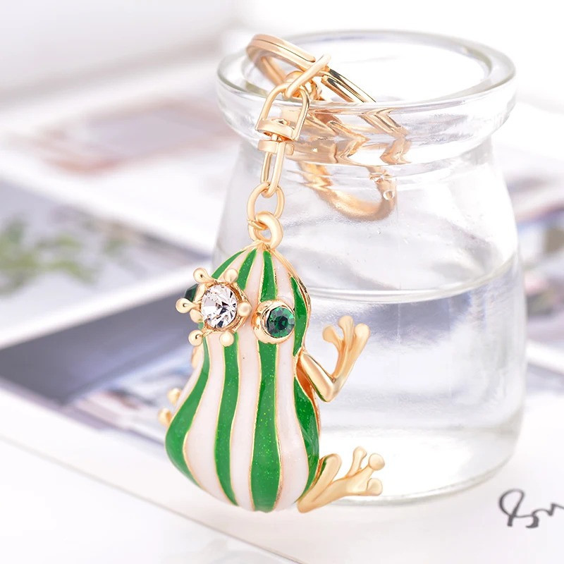 Königlicher Frosch Schlüsselanhänger | Süße Geschenkidee