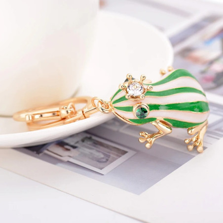 Königlicher Frosch Schlüsselanhänger | Süße Geschenkidee