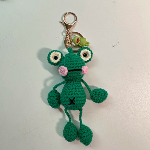 Lustiger Frosch Schlüsselanhänger | Handgefertigt – 5 Designs