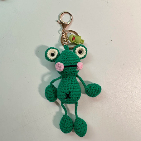 Lustiger Frosch Schlüsselanhänger | Handgefertigt – 5 Designs